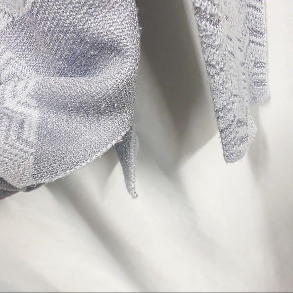 Simply Vera Vera Wang Silver Knit Sweater - Picture 4 of 6